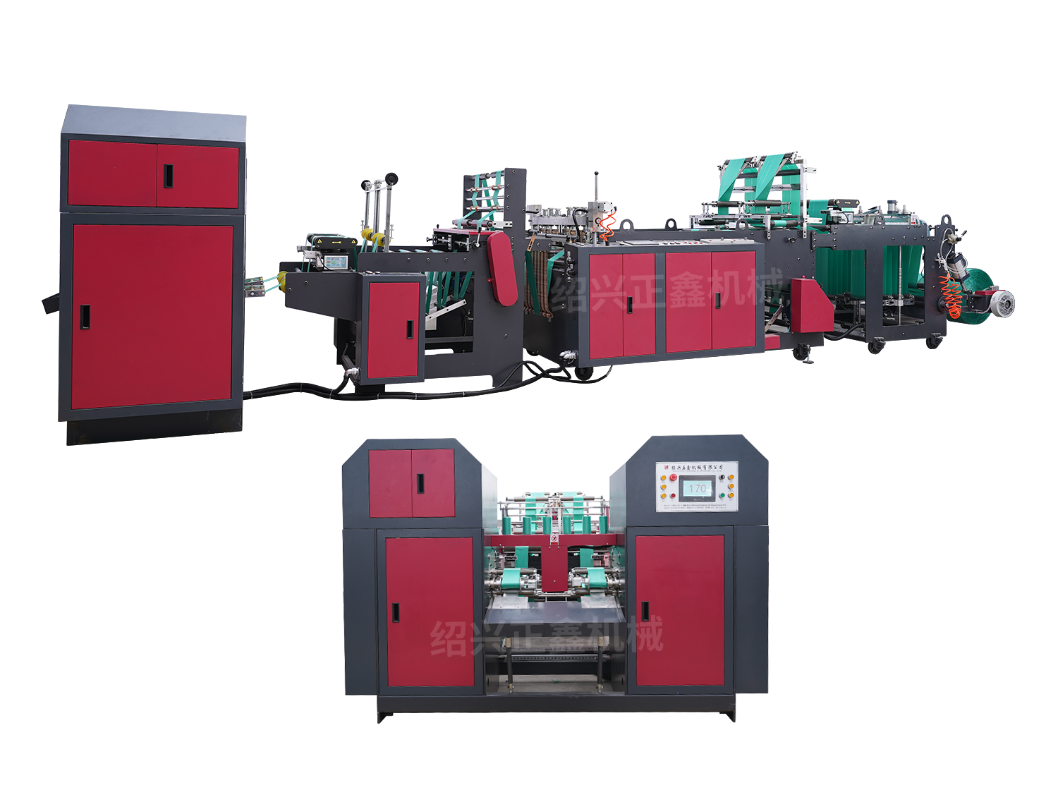 Eight-folding rolling flat bag making machine